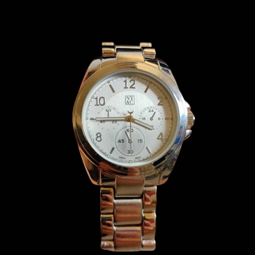Men' NY&C‎ Silver Tone Watch